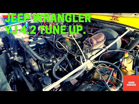 Timing And Carburetor Adjustments On A 1988 Jeep Wrangler YJ . - YouTube