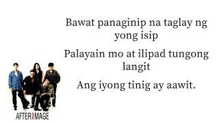 Video thumbnail of "Mangarap ka -  by Afterimage (Lyrics) HD"