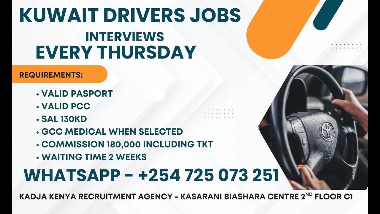 🚨 URGENT JOB ALERT – KUWAIT RIDERS & DRIVERS WANTED FROM KENYA 🇰🇪➡️🇰🇼 | FAST VISA | HIGH SALARY