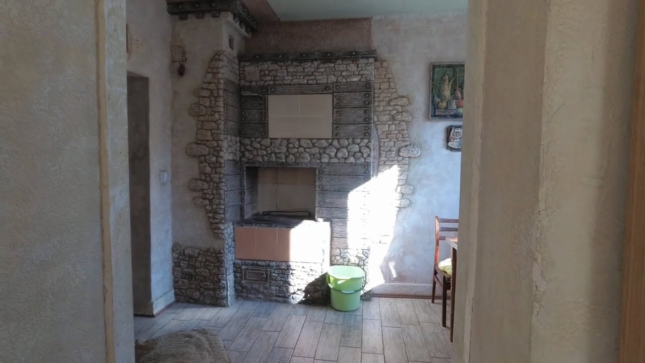 оформление ПЕЧКИ декоративная штукатурка, от мастера Шлыкова Сергея ...