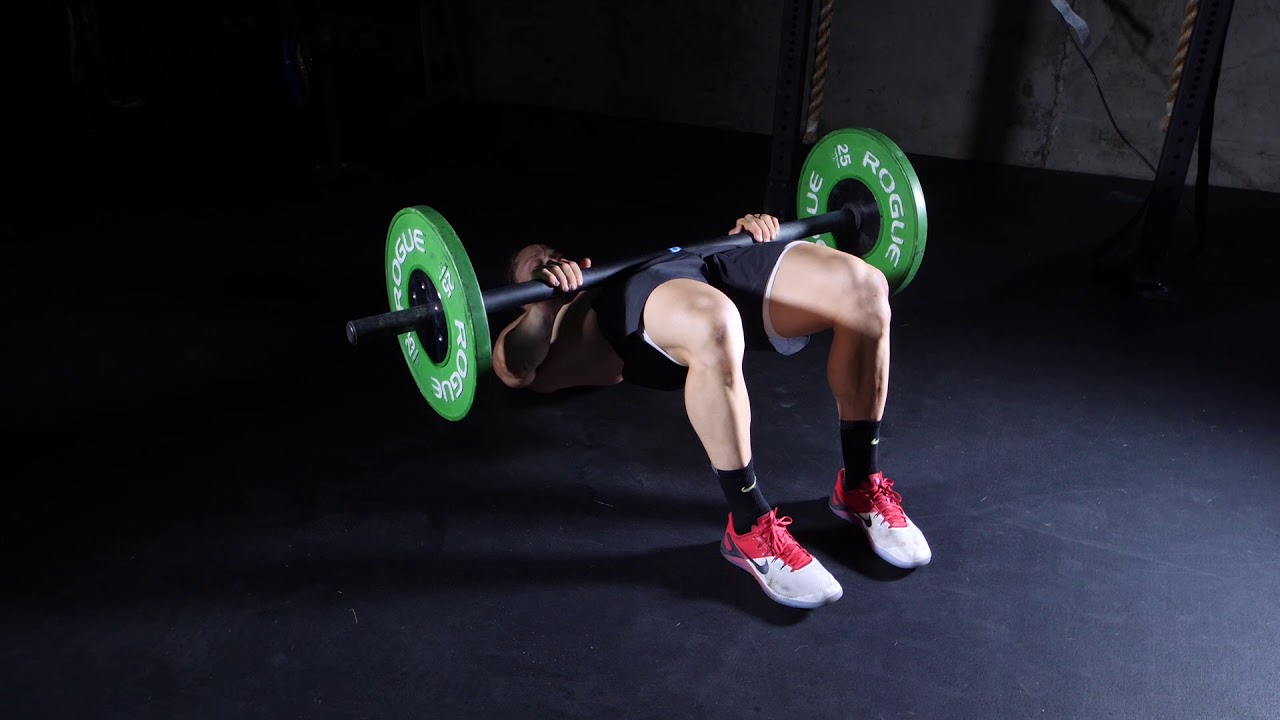Glute Bridge Barbell Floor Press