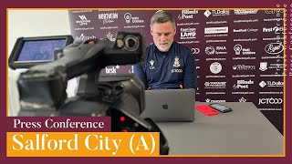 PRESS CONFERENCE: Alexander previews trip to Salford