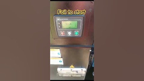 fail to start Generator visit power learning channel for full video #failtostart #dg #generator