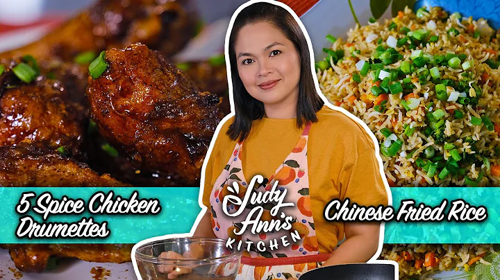 5 Spice Chicken Drumettes and Chinese Fried Rice | Judy Ann's Kitchen