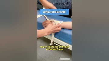 Do you know how to use cloth constraints #restraintstrap#restraints#physicaltherapy#hospital#patient