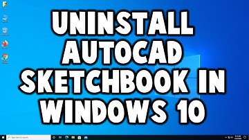 How to Uninstall Autodesk Sketchbook in Windows 10