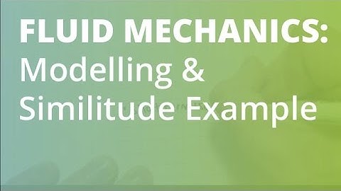 Modelling & Similitude Example: Drag Coefficient Similarity | Fluid Mechanics