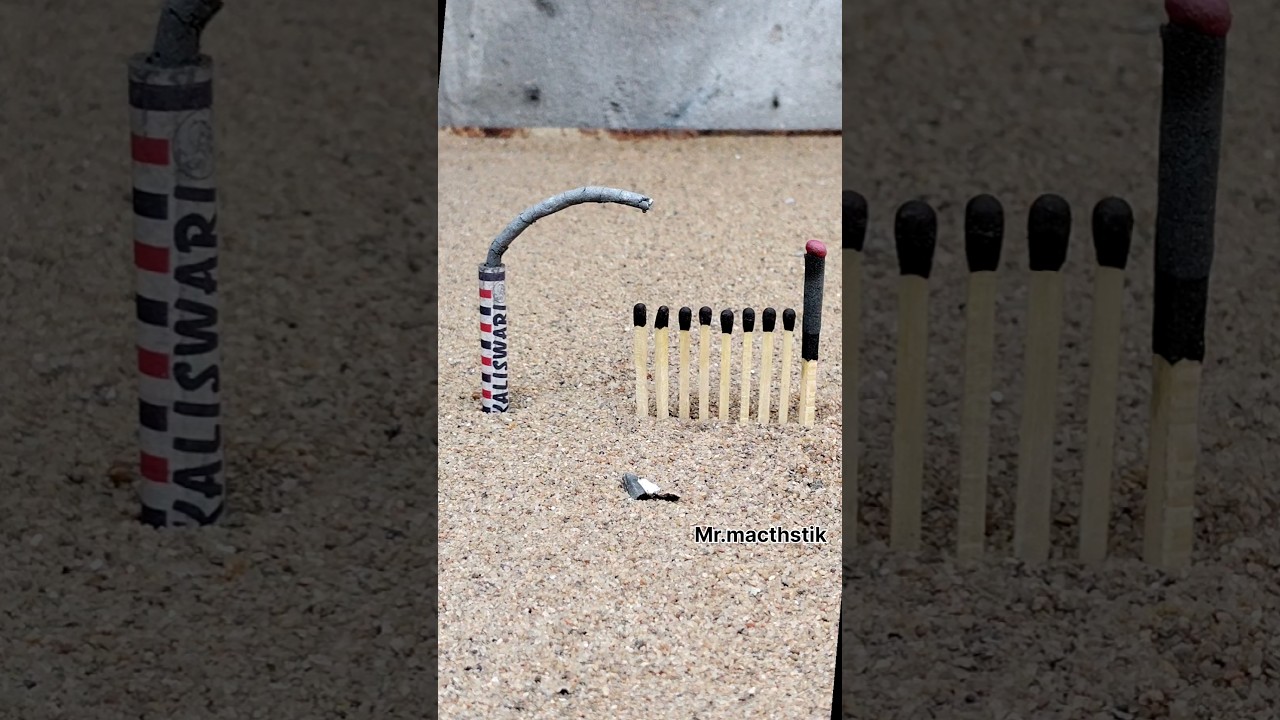 Matchstick amazing experiment 🫨💥 diwali crazy crackers testing 🧨