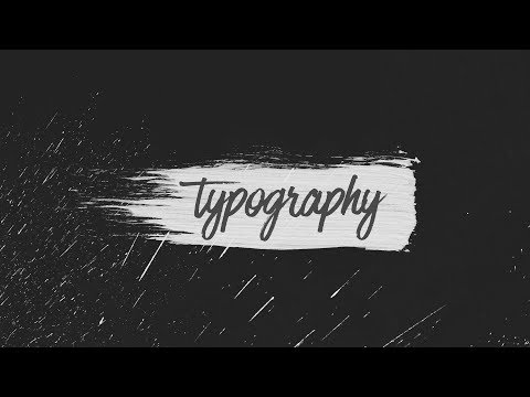 Brush Typography Photoshop Tutorial