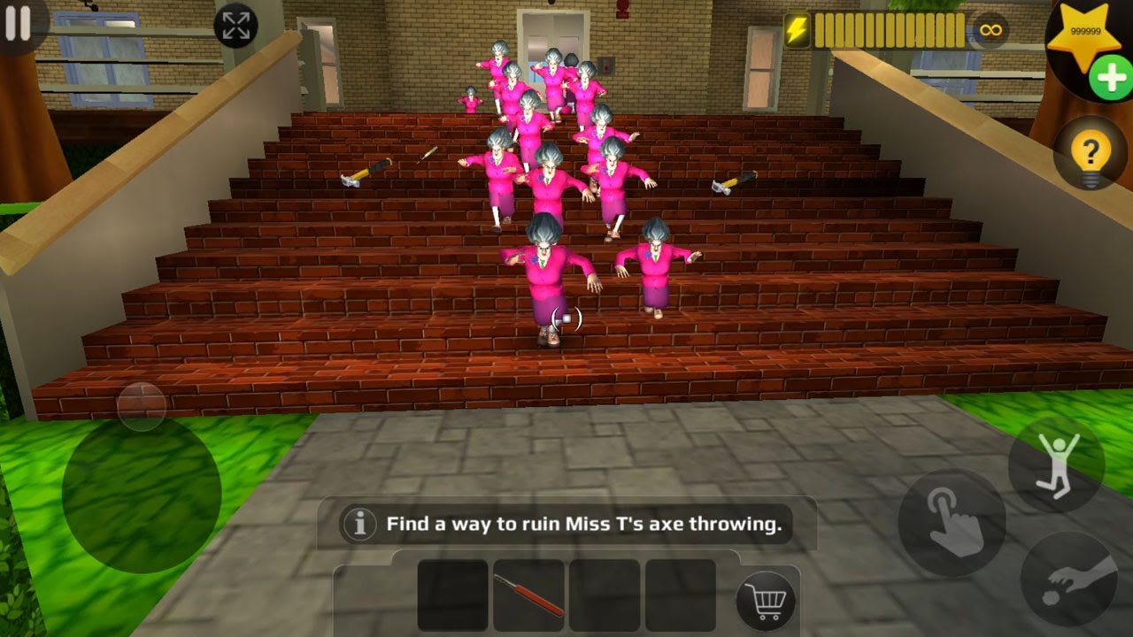 Playing Against Miss T Mini Clones Army | Scary Teacher 3D Mod Menu Game