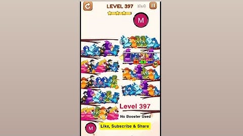 #bird #sort 2 #color #puzzle #level 397 #birdsort #colour #gaming #viral #trending #shorts #solution