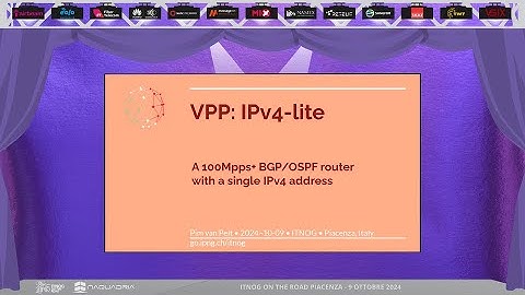 VPP: A 100Gbps/100Mpps+ BGP/OSPF router with a single IPv4 address