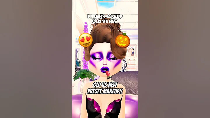 💄OLD VS NEW PRESET MAKEUP!! 🎃💋 #dti #dresstoimpress #halloween #update #secret #roblox #shorts