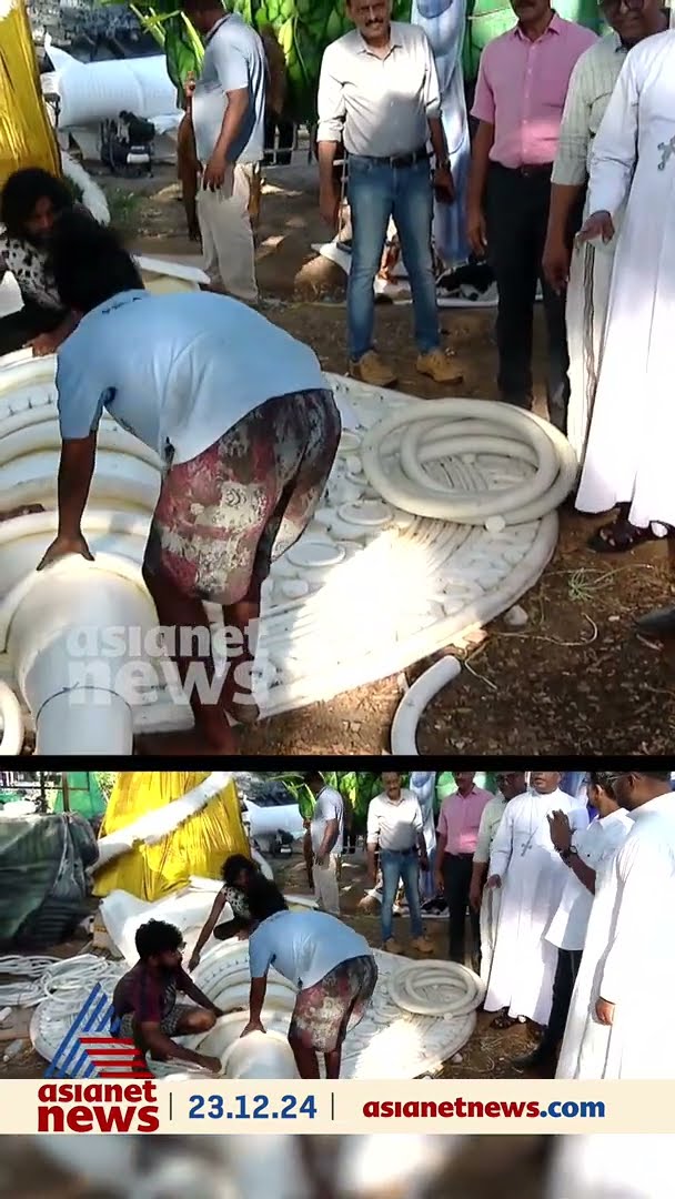 ചലിക്കുന്ന LED ഏദൻ തോട്ടം കാണാം;തൃശ്ശൂരിൽ ബോൺ നതാലെ ഒരുക്കങ്ങൾ അവസാന ഘട്ടത്തിൽ