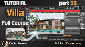 Architectural Visualisation, Full Course 33 Realistic Render | Tutorial AutoCad, 3DsMax, V-Ray