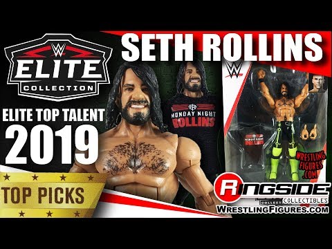 WWE FIGURE INSIDER:  SETH ROLLINS - MATTEL WWE ELITE TOP TALENT 2019!!!