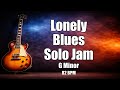 Lonely Blues Backing Track 🌙 Guitar Solo Jam G Minor
