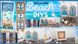 ADORABLE Beach DIYs with Dollar Tree Coastal Decor! | Summer Decorating on a Budget.🐬🐳