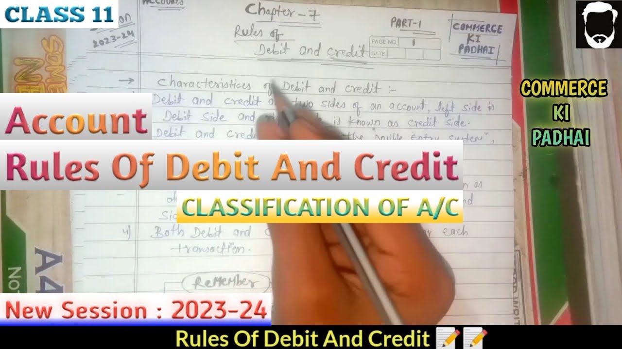 Double Entry Bookkeeping Class 11