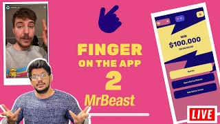 MrBeast's finger on the app 2 challenge #fingerontheapp [ HINDI ] LIVE screenshot 4