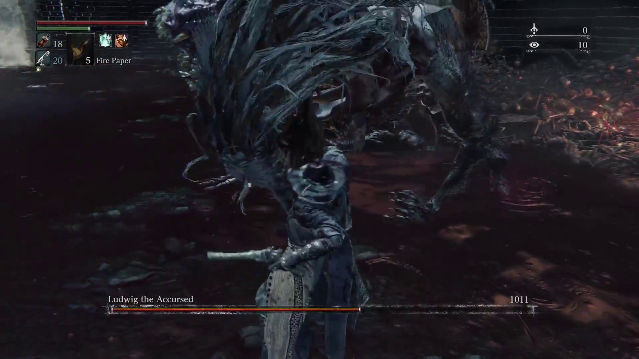 Bloodborne: Threaded Cain vs Ludwig The Night-Mare - YouTube