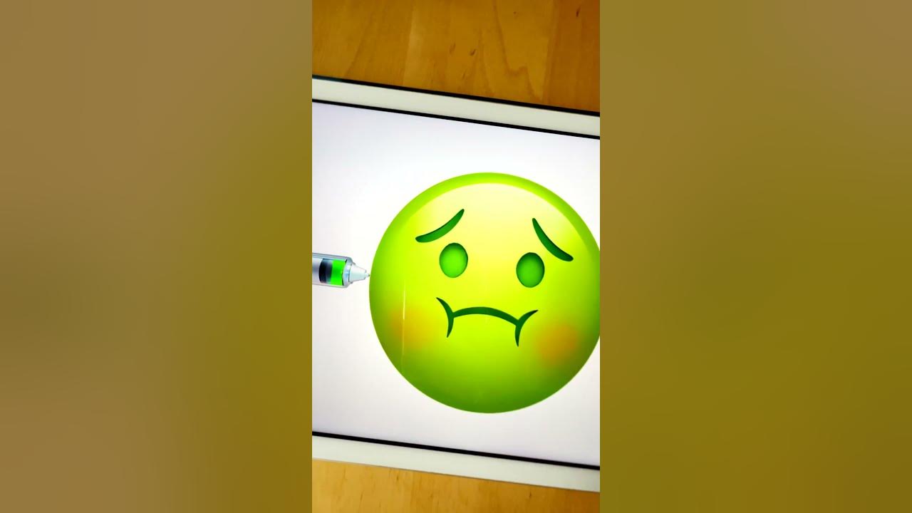 🤢💉 Transformation Nauseated Face Emoji #creative #emoji #procreate