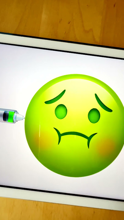 🤢💉 Transformation Nauseated Face Emoji #creative #emoji #procreate