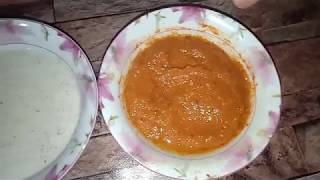 Home made shawarma red and white sauce || how to make shawarma sauce ||  shawarma sauce recipe