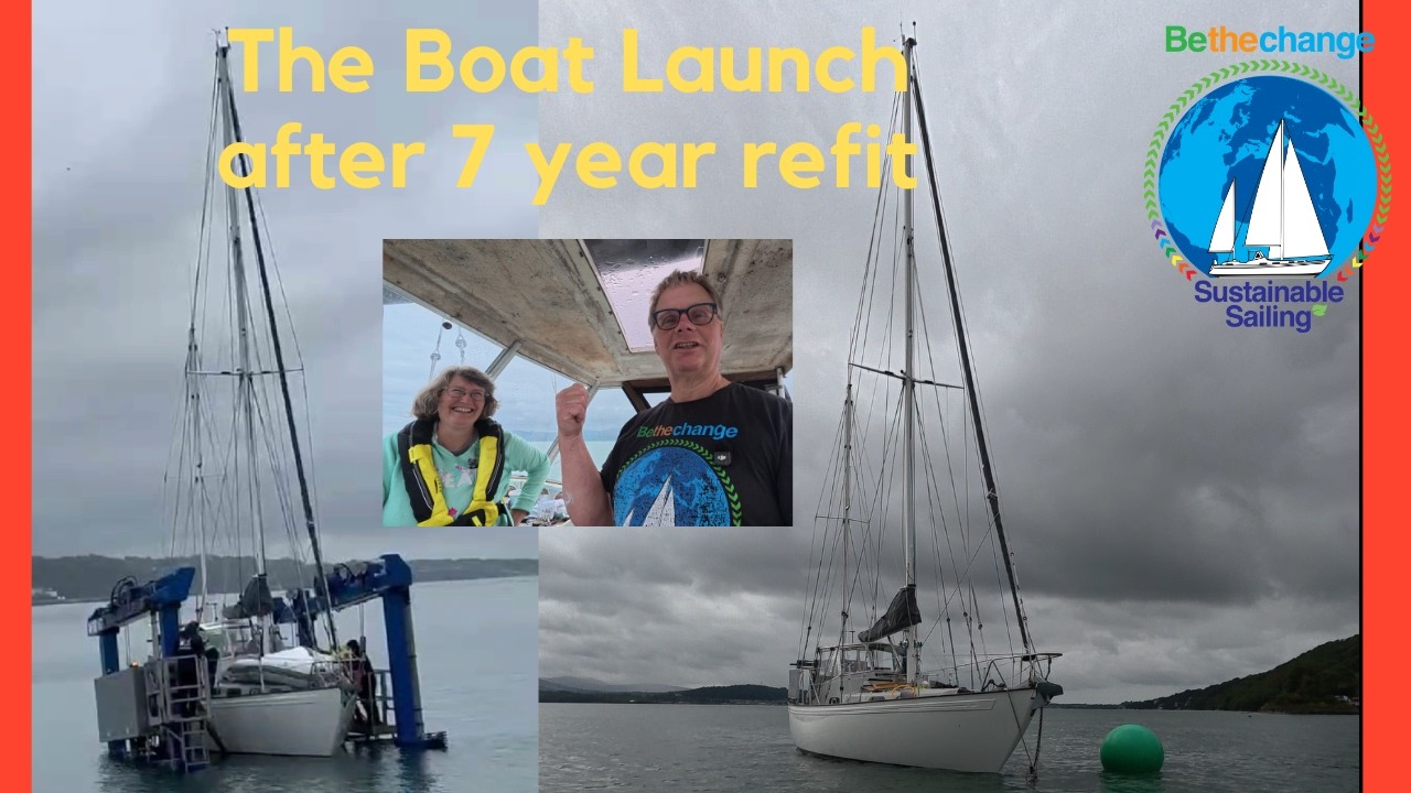 ⁣Launch Day!! After 7 years of boat refitting we have launched. No Sinking ;-) #BoatRefit #DIY