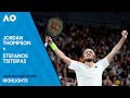 Jordan Thompson v Stefanos Tsitsipas Highlights | Australian Open 2024 Second Round