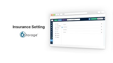 How to setup Insurance in 6Storage V2 Software