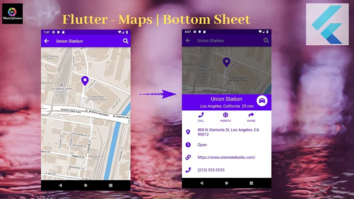 Flutter Tutorial - Flutter Maps and BottomSheet
