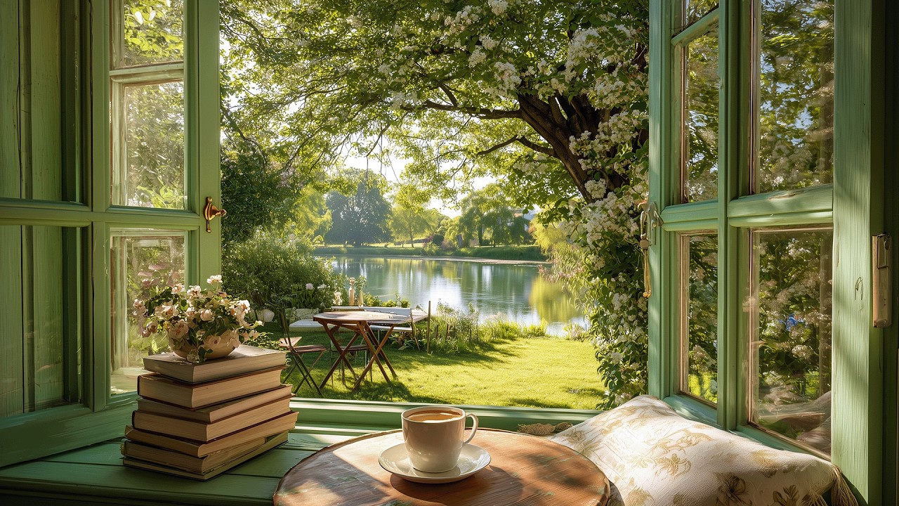 Morning Light by the Garden Window 🌿 Gentle Piano & Nature Ambience for a Calm Start