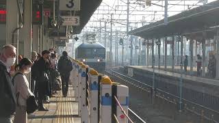 JR貨物 EF210-5号機(岡山)+コキ22両 貨物列車71レ(約3時間30分遅れ) 2021.11.20