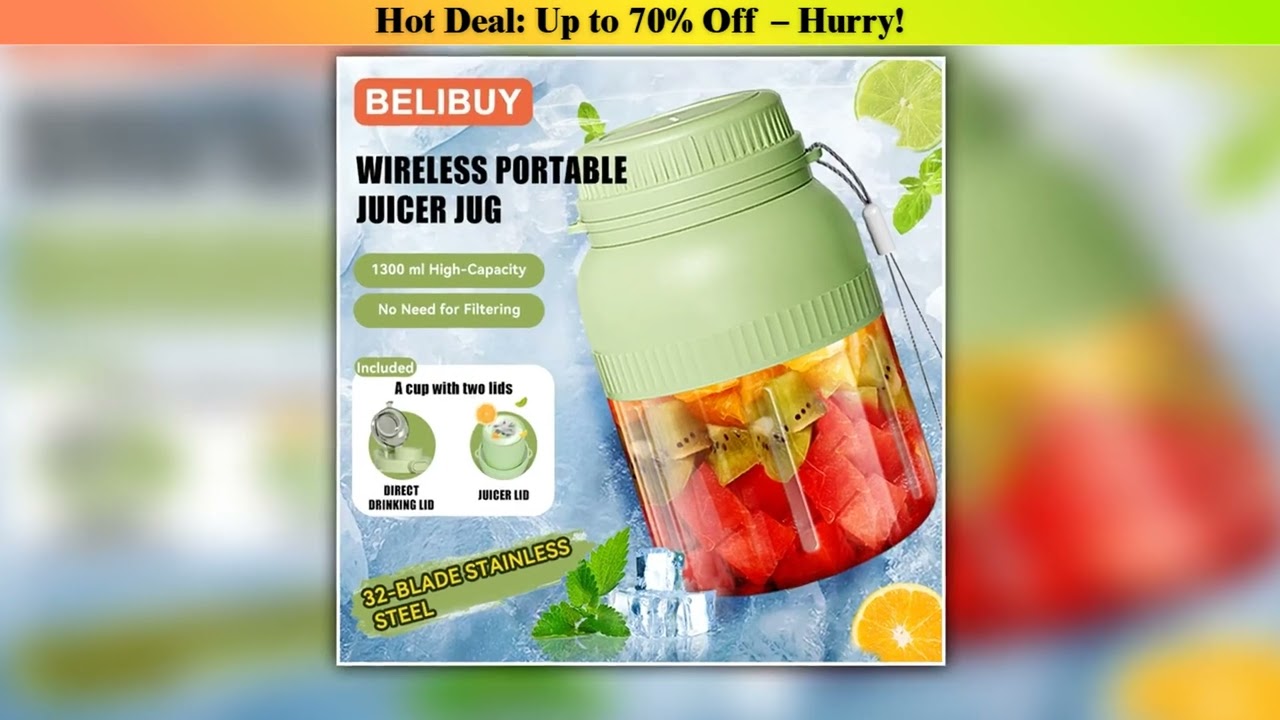New Arrival Mini Portable Blender Electric Juicer Fruit Mixers 2000mAh USB Rechargeable Smoothie