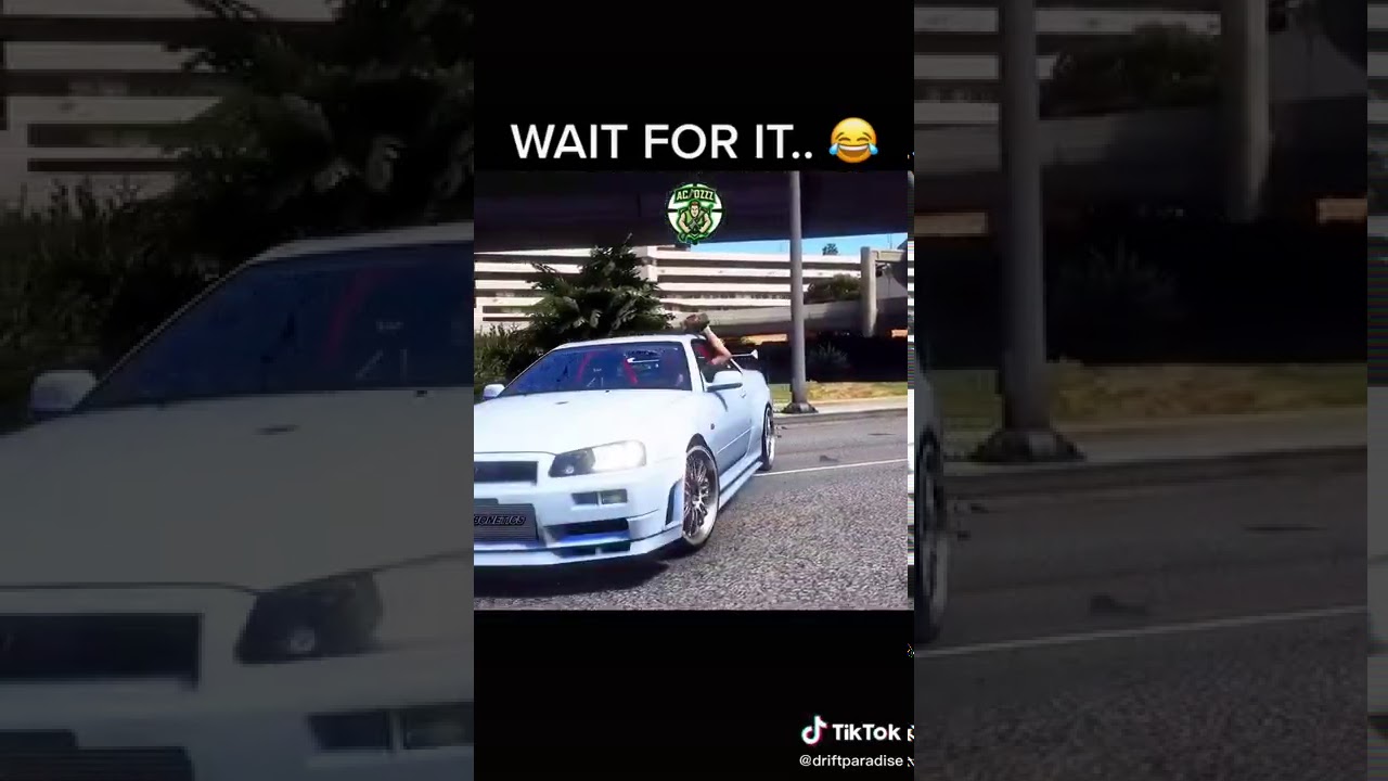 NISAN GTR SKYLINE R34 DRIFT POLICE CHASE