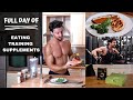 FULL DAY OF EATING + TRAINING + SUPPLEMENTS | Rowan Row