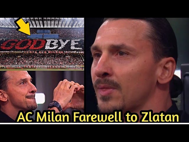 Zlatan Ibrahimovic reaction to fans booing during farewell speech at San  Siro - video Dailymotion
