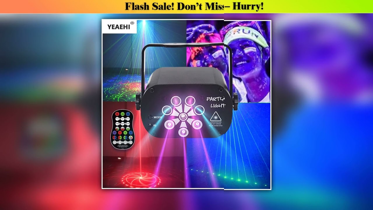 Best RGB Mini Led DJ Disco Laser Light Projector USB LED UV Sound Party Disco Light for Wedding Xma