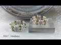 🌼パールとスワロフスキーで作るフラワーリング/Flower ring made of pearls and Swarovski