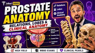 Prostate Anatomy Made Easy | Relations, Lobes & Clinical Anatomy | Johari MBBS