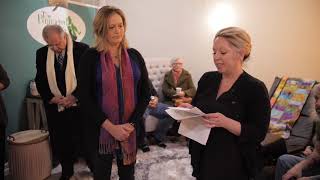 The AMTA gives a speech during the grand opening of The Pampered Spirit Wellness Center.