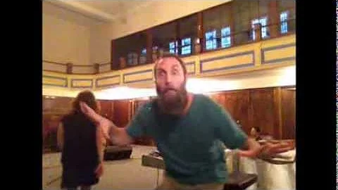Sooy dancing in the Yingling Room