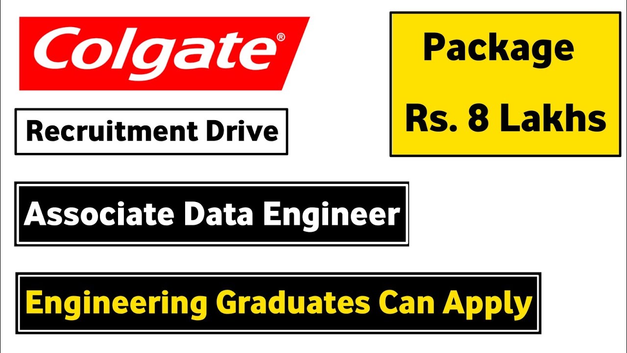 Colgate off Campus Recruitment Drive 2022 | Associate Data Engineer