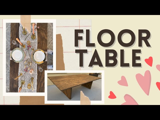 DIY Collapsible Floor Table DIY Coffee Table Dinner Date Night for Valentine s Day YouTube