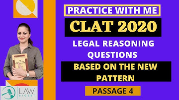 CLAT 2020 | Legal Reasoning Questions | CLAT New Pattern