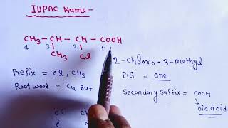 iupac name of organic chemistry ll iupac name of carboxylic acid ll class 10