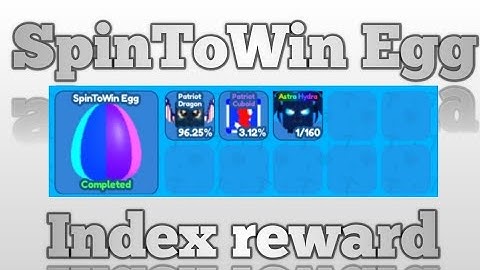 Roblox | SpinToWin Egg Index Reward! - Mining Simulator 2