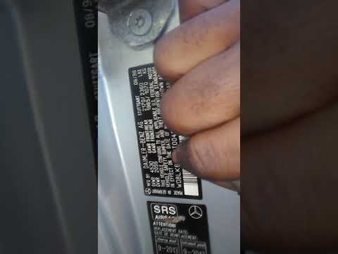 Where Is The Interior Color Code On A Mercedes