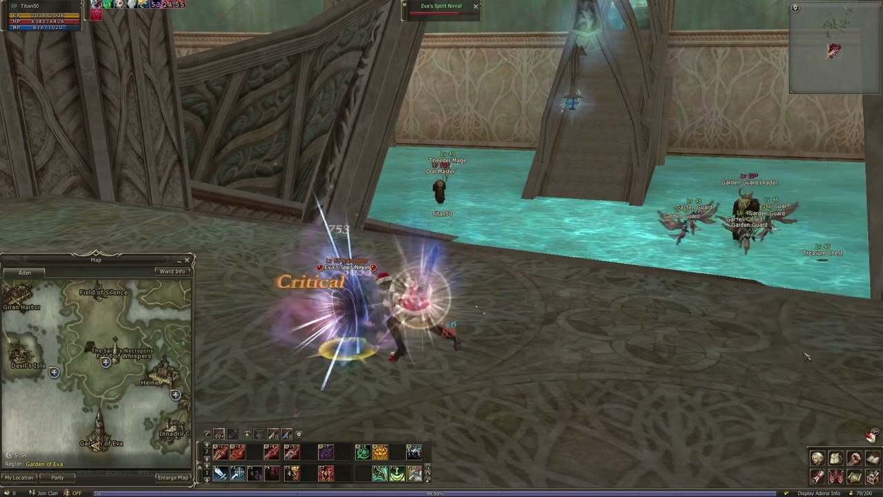 Lineage 2 Location Raid Boss Eva's Spirit Niniel 55 lvl